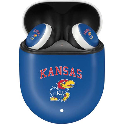 University of Kansas Collegiate Text Google Pixel Buds Skin